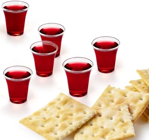 Bekith Paquete de 1000 Copas de Comunión, Vasos Desechables de Plástico para Bandejas de Comunión, 0.5 Onzas, Transparentes - imagen 4