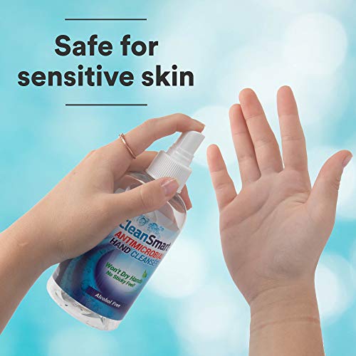 Limpiador de Piel y Manos CleanSmart, Botella Spray de 2 Onzas (Paquete de 3) Sin Alcohol, Limpiador Seguro - imagen 4