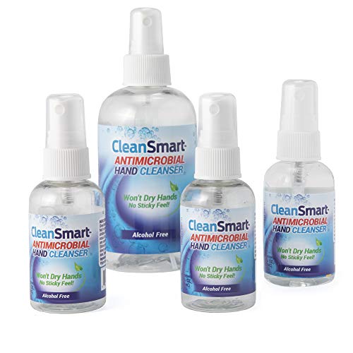 Limpiador de Piel y Manos CleanSmart, Botella Spray de 2 Onzas (Paquete de 3) Sin Alcohol, Limpiador Seguro - imagen 7