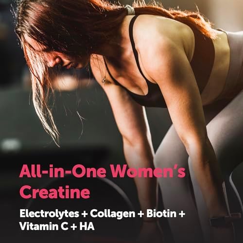 Micro Ingredients Creatina + Electrolitos + Colágeno Multi para Mujeres | 5,000mg de Creatina Monohidratada Micronizada | Mezcla Bebible de - imagen 4
