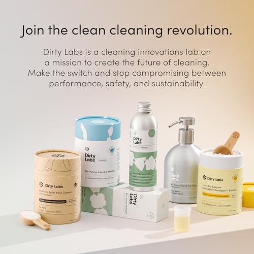 Dirty Labs | Limpiador de Inodoro Probiótico en Polvo | con Enzimas Bio Phytolase | 24 Dosis | Seguro para Fosas Sépticas, Biodegradable, Sin - imagen 4