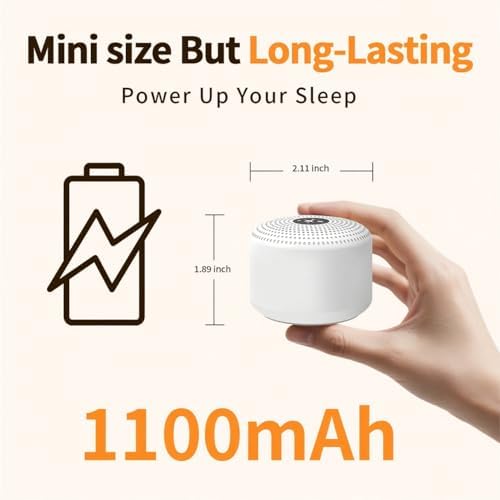 Máquina de Sonido Blanco Portátil con 30 Sonidos Relajantes, 12 Opciones de Color, 5 Brillos Ajustables, 32 Niveles de Volumen y 4 Temporizadores - imagen 3