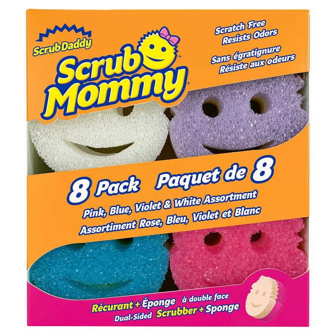 Paquete Variado de 8 Esponjas y Fregadores Scrub Daddy y Scrub Mommy de Doble Cara - imagen 1