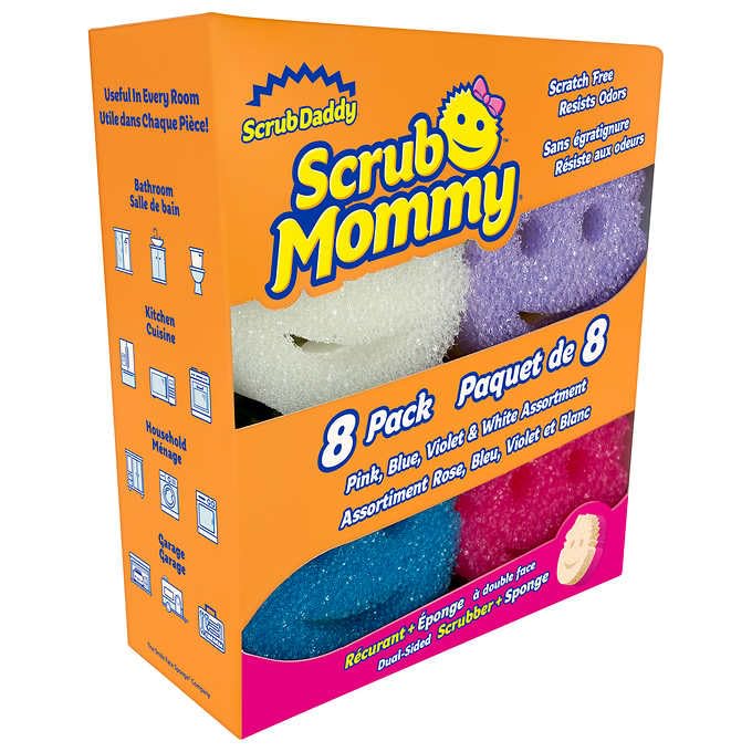 Paquete Variado de 8 Esponjas y Fregadores Scrub Daddy y Scrub Mommy de Doble Cara - imagen 2