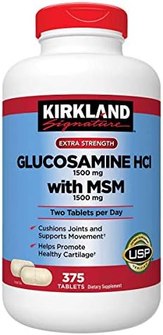 Glucosamina con MSM Kirkland Signature, 375 Tabletas - imagen 1