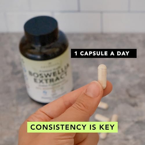 Extracto de Boswellia Serrata AMANDEAN 500mg 120 Cápsulas Veganas. 65% Ácidos Boswellicos con AKBA. Suplemento para la Inflamación y Salud Articular. - imagen 5