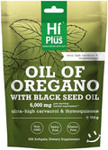 HiPlus Cápsulas Blandas 2 en 1 de Aceite de Orégano + Aceite de Semilla Negra | 4X Fuerza de Carvacrol y Timoquinona | A base de plantas, No GMO, - imagen 1
