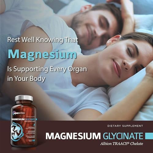 Suplemento de Magnesio Glicinato OmniBiotics – 100% Puro Chelato Bisglicinato Albion TRAACS para Sueño, Músculos, Nervios y Salud Cardiaca – 120 - imagen 4