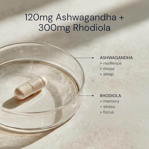 Suplemento Blueprint Bryan Johnson de Ashwagandha y Rhodiola – 120mg de Ashwagandha + Raíz de Rhodiola – Cápsulas Veganas para Estrés, Ánimo, Energía - imagen 5
