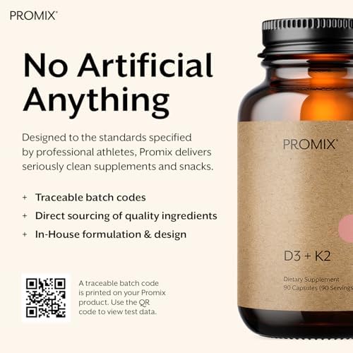 Suplemento ProMix Nutrition Vitamina D3 K2 5000iu | MK4 y MK7 | Libre de Soja y Gluten - 90 Cápsulas - imagen 5