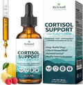 Suplementos de Cortisol para Mujeres y Hombres, Gotas 18 en 1 para Estrés y Ánimo con Magnesio 480mg, GABA, Ashwagandha, L-Teanina y - imagen 1