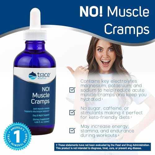 No más calambres musculares. 4 oz, 60 porciones de hidratación, electrolitos, magnesio, potasio, sodio, libre de gluten, vegano, ideal para ejercicio - imagen 4