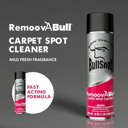 RemoovABull Quitamanchas para Alfombras y Tapicería – Limpiador Rápido y Potente para Aceite, Grasa, Suciedad, Café, Orina y Más – Ideal para - imagen 2