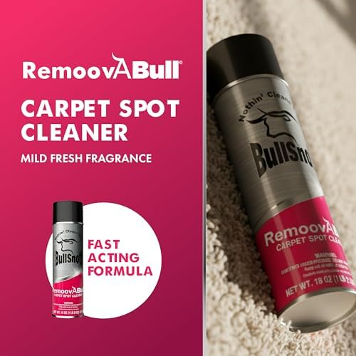 RemoovABull Quitamanchas para Alfombras y Tapicería – Limpiador Rápido y Potente para Aceite, Grasa, Suciedad, Café, Orina y Más – Ideal para - imagen 4