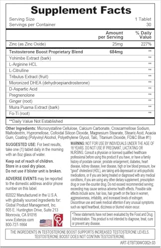ExtenZe Aumento de Testosterona 30 cápsulas - imagen 3