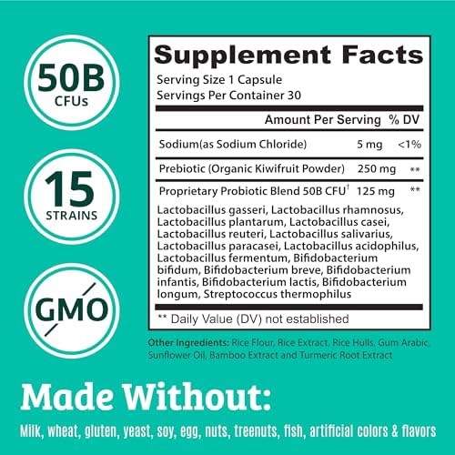 Prebióticos y Probióticos: Lactobacillus Gasseri, Rhamnosus, Plantarum, Casei, Bifidobacterium Longum, Lactis e Infantis. Salud Digestiva. - imagen 3