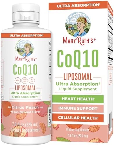 Suplemento Líquido Liposomal CoQ10 de MARYRUTH'S | 75mg de Coenzima Q10 para la Salud Cardiaca y Soporte Inmunológico | Vegano | No GMO | 45 Porciones - imagen 1
