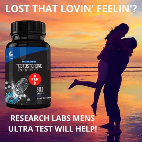 Aumento de Testosterona 180ct - Mejora de Energía y Fuerza - 2x1 Recomendado por Farmacéuticos - Research Labs - Saw Palmetto, Tribulus, Tongkat Ali, - imagen 3