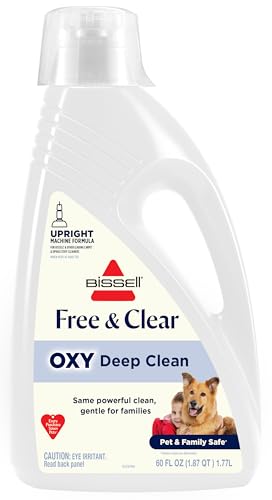 Solución de Limpieza Profunda BISSELL Free & Clear OXY para Alfombras, 60oz, Compatible con Limpiadores de Alfombras, Efectiva y Hipoalergénica sin - imagen 1