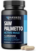 Saw Palmetto 500 mg y L-Arginina 500 mg - Suplementos para la Salud Prostática y Óxido Nítrico - 60 Cápsulas - Soporte Urinario y Resistencia para - imagen 1