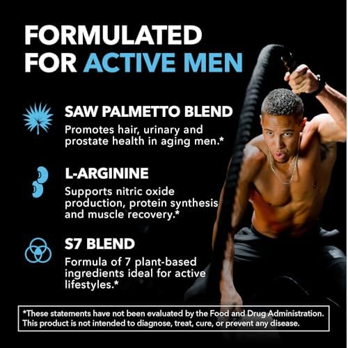Saw Palmetto 500 mg y L-Arginina 500 mg - Suplementos para la Salud Prostática y Óxido Nítrico - 60 Cápsulas - Soporte Urinario y Resistencia para - imagen 4