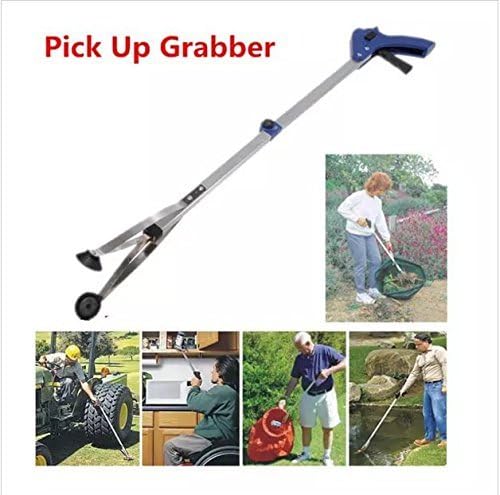 Juego de 2 Herramientas de Alcance Plegables de 32 con Ventosas, Agarrador para Recoger Basura, Ideal para Jardín y Ayuda de Movilidad - imagen 5