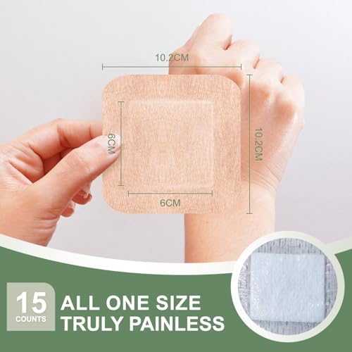 Curitas de Silicón Hysimedy para Piel Sensible y Frágil 4x4 15 Piezas, Flexibles, Sin Látex, Hipoalergénicas y Transpirables, Fáciles de Quitar - imagen 2