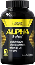 Suplemento Aumentador de Testosterona Alpha para Hombres - Pastillas para Aumento de Tamaño, Energía, Fuerza, Resistencia y Rendimiento Masculino - imagen 1