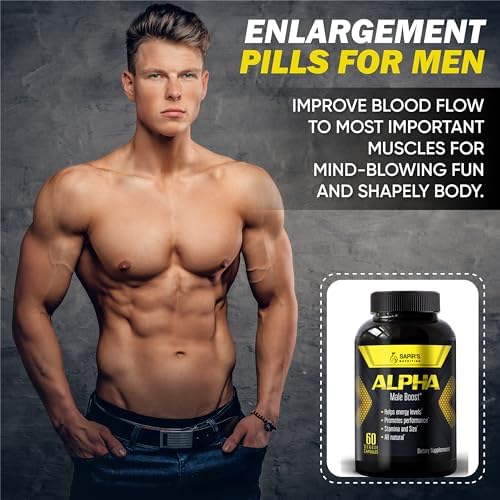 Suplemento Aumentador de Testosterona Alpha para Hombres - Pastillas para Aumento de Tamaño, Energía, Fuerza, Resistencia y Rendimiento Masculino - imagen 2