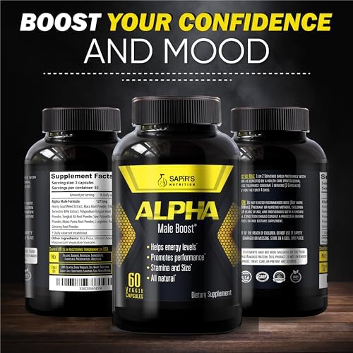Suplemento Aumentador de Testosterona Alpha para Hombres - Pastillas para Aumento de Tamaño, Energía, Fuerza, Resistencia y Rendimiento Masculino - imagen 6