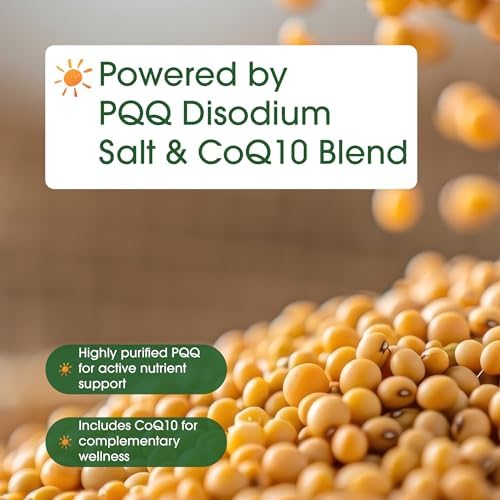 NatureBell PQQ con CoQ10 - 240 Cápsulas - 40mg de PQQ Activo y 10mg de Coenzima Q10 - Apoyo para Energía Celular, Salud del Corazón y Función - imagen 6