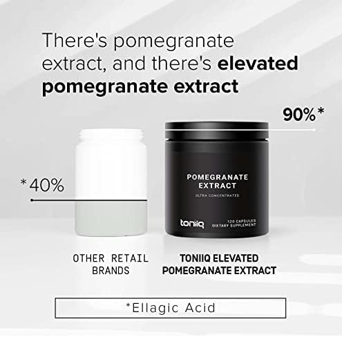 Extracto de Granada Toniiq - Potencia Ultra Alta 35:1 con 90% de Ácido Elágico - Altamente Concentrado - Probado en Laboratorio - 120 Cápsulas - imagen 3