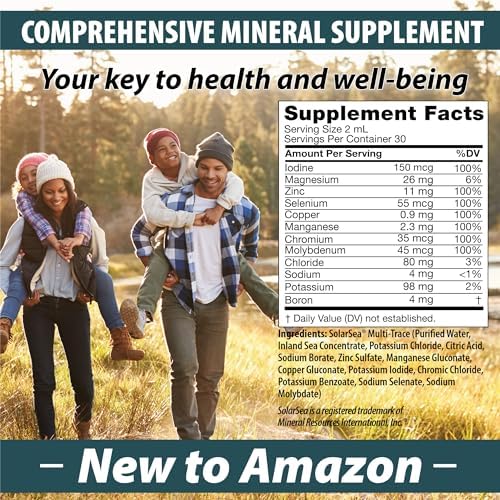 Complejo de Minerales Traza | Minerales de Espectro Completo | Gotas Minerales Líquidas Iónicas para Agua | Suplemento de Electrolitos e Hidratación - imagen 3