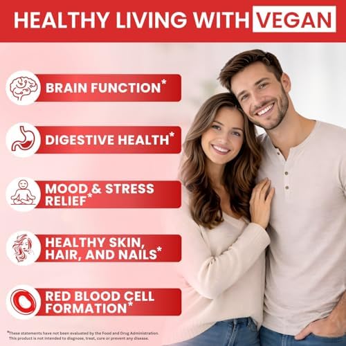 Vitamina B12 Vegana con Complejo B 20 mg - Fórmula Extra Fuerte para Hombres y Mujeres - Gotas Líquidas de Frambuesa | Hecho en EE. UU., B1, B2, B3, - imagen 5