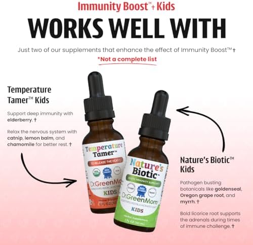 Dr. Green Mom Refuerzo Inmunológico - Suplemento Herbal para Bebés, Niños y Niñas - Gotas Líquidas con Equinácea Orgánica, Saúco, Astrágalo y - imagen 6