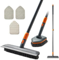 Cepillo de Fregar CLEANHOME para Piso y Azulejos con 4 Cabezas de Limpieza, Cepillo para Ducha con Mango Extensible de 56”, Ideal para Cocina, Baño, - imagen 1