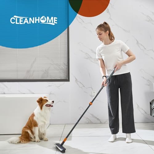 Cepillo de Fregar CLEANHOME para Piso y Azulejos con 4 Cabezas de Limpieza, Cepillo para Ducha con Mango Extensible de 56”, Ideal para Cocina, Baño, - imagen 3
