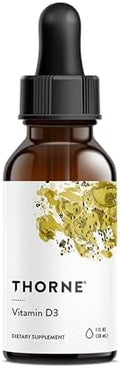 THORNE - Suplemento Líquido de Vitamina D3 Vegana con Dispensador - 4,000 IU - 1 Fl Oz - 30 Porciones - Apoya Huesos, Dientes, Músculos y Función - imagen 1