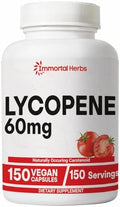 Suplemento de Licopeno Immortal Herbs para Hombres 60mg, 120 Cápsulas, Extracto Natural de Tomate, Suministro para 4 Meses, 100% Vegano, No GMO y - imagen 1