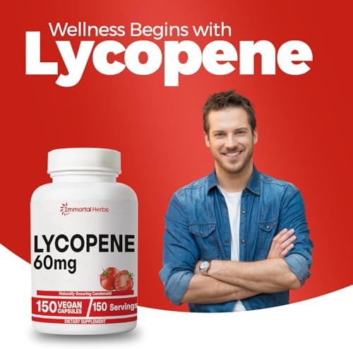 Suplemento de Licopeno Immortal Herbs para Hombres 60mg, 120 Cápsulas, Extracto Natural de Tomate, Suministro para 4 Meses, 100% Vegano, No GMO y - imagen 7