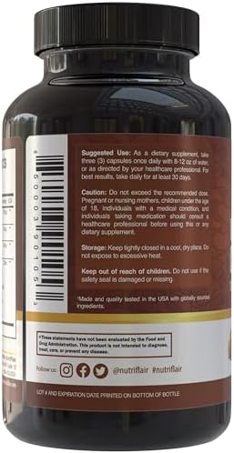 Suplemento de Hongos NutriFlair 2600mg, 90 Cápsulas - Mezcla de 10 Hongos - Reishi, Melena de León, Cordyceps, Chaga, Cola de Pavo, Maitake, - imagen 4