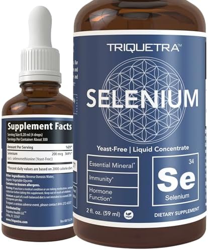 Selenio - 200 mcg, Forma de Selenometionina, 300 Porciones - Vegano, Botella de Vidrio, Sin Levadura - Concentrado Líquido Sublingual - Antioxidante, - imagen 1