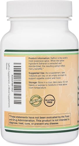 Suplemento de Azafrán para la Concentración - Cápsulas Veganas de Extracto de Azafrán 88.5mg (210 Contenido) - Apoya la Concentración y Visión, - imagen 4