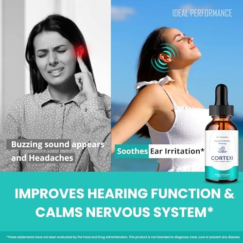 Cortexi Gotas para Alivio de Tinnitus - Suplemento Líquido para oídos, Máxima Potencia, Soporte Auditivo, 1 Paquete - imagen 7