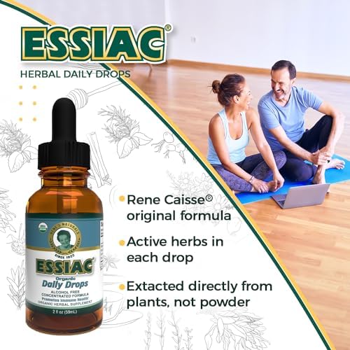 Té Essiac Original Orgánico USDA en Gotas Diarias para Drenaje Linfático y Soporte Inmunológico | Fórmula Concentrada Sin Alcohol | 2oz (59ml) - imagen 4