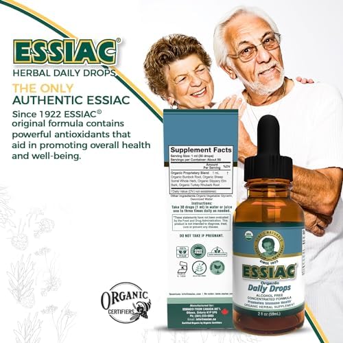 Té Essiac Original Orgánico USDA en Gotas Diarias para Drenaje Linfático y Soporte Inmunológico | Fórmula Concentrada Sin Alcohol | 2oz (59ml) - imagen 7