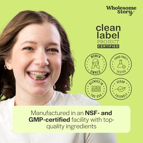 Suplemento de Cápsulas de Menta Orgánica Wholesome Story | 1000mg Hoja de Menta | 333.33mg por Cápsula | Apoya Hormonas, Digestión y Salud Intestinal - imagen 5