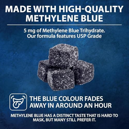 Gomitas de Azul de Metileno HJFRONGF - Sin Gluten y No OGM - Formato Fácil de Consumir - imagen 3