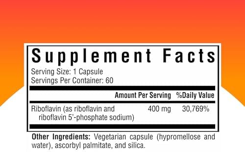 Suplemento de Riboflavina - Vitamina B2 de Seeking Health para Apoyo a la Metilación - Metabolismo de Homocisteína con Ingredientes Antioxidantes - - imagen 2