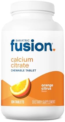 Tabletas Masticables de Citrato de Calcio Bariatric Fusion | Sabor Naranja Cítrico | Soporte para la Salud Ósea* | Sin Gluten, Lácteos ni Soja | No - imagen 1